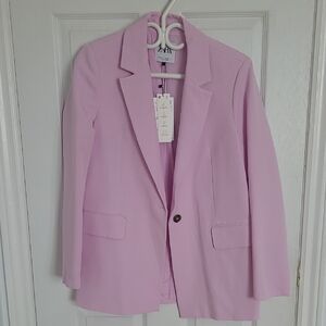 Zara Women's Light Pink Blazer